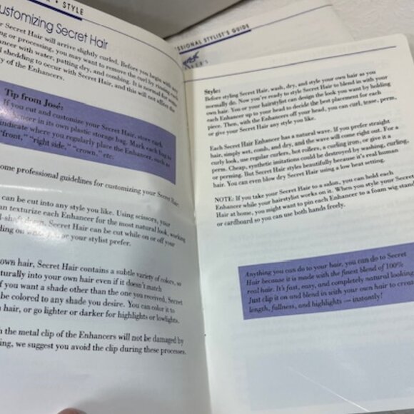 VTG Jose Eber's Secret Hair Enhancement System Honey Blonde Partial Kit - Picture 7 of 9